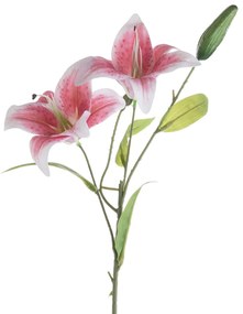 Liliom művirág, 57.5cm magas - Rózsaszín