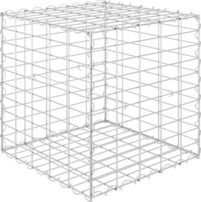 vidaXL kocka alakú acélhuzal gabion magaságyás 50 x 50 x 50 cm