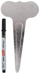 Fém növény jelölölő szett, 6 db-os, 19 cm