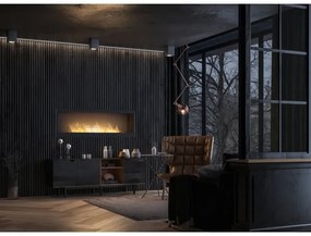 InFire - Beépített BIO kandalló 150x50 cm 4,2kW fekete