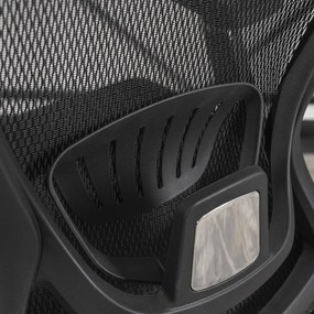 Forgószék ergonomikus kialakítással, fekete színben. LITOS