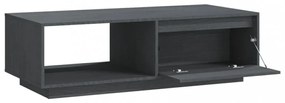 szürke tömör fenyőfa dohányzóasztal 110 x 50 x 33,5 cm