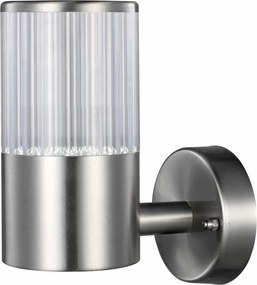POLUX 300683 COLLUM Modern Kültéri Fali Lámpa Ezüst LED IP44