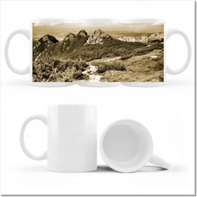 Nyomott mintás bögre Tátra Lengyel hegyek Kilátás