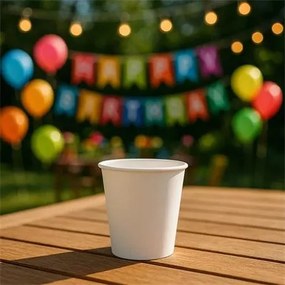Papírpohár, 1,1 dl, 30 db, Party, fehér (KHMU378)