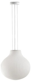 FARO Barcelona FARO 28301 - Csillár zsinóron ISABELLE 1xE27/15W/230V átm. 40 cm fehér FA28301