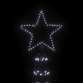 kúp alakú karácsonyfa 3000 hideg fehér LED-del 230 x 800 cm