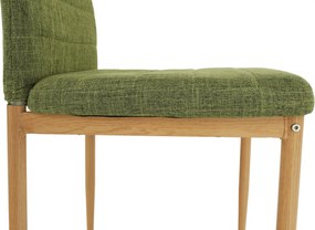 Szék, zöld szövet/bükk, COLETA NOVA