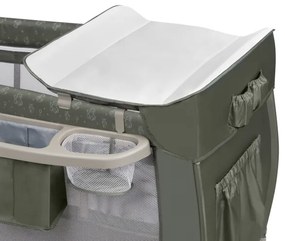 Lionelo - SVEN PLUS utazóágy, bézs/olíva