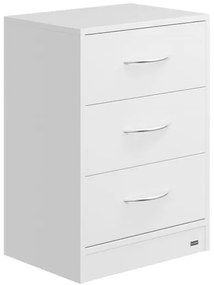 Casaria® Eloise éjjeliszekrény 54x39x28 cm - LED fehér