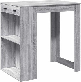vidaXL szürke sonoma színű szerelt fa bárasztal 102 x 70 x 103,5 cm