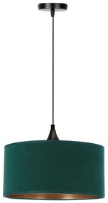 Petróleumkék függőlámpa textil búrával ø 30 cm Maloto – Candellux Lighting