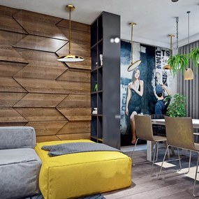 Modern LED lámpa állítható magassággal fekete