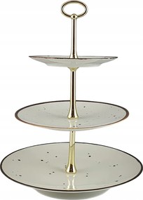 Cottage Cream Tálaló/patera 3 Szintes Alumínium Bogucice