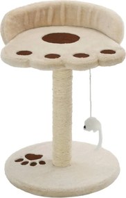 vidaXL bézs/barna macskabútor szizál kaparófával 40 cm