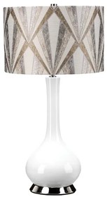 Elstead MILO-PN-TL-VOGSC - Asztali lámpa MILO 1xE27/60W/230V szürke/barna