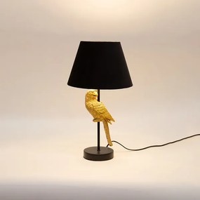 Asztali lámpa 1xE27/40W/230V fekete/arany