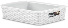 STEFANPLAST Tárolókosár Elegance M, fehér