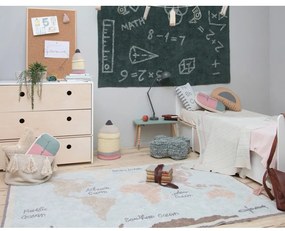 Mosható kézi szövésű pamut gyerek szőnyeg 140x200 cm Vintage Map – Lorena Canals