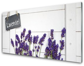 Üvegkép falra Virág növény természet 125x50 cm