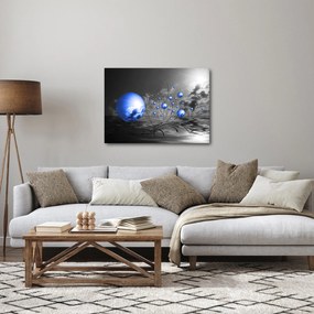 Világoskék gömbök képe (70x50 cm)