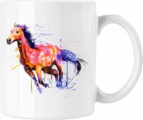 Bögre Ló Virágok Művészet 1 Fehér 330ml