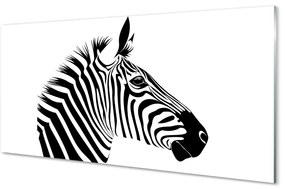 Üvegképek Illusztráció zebra 100x50 cm