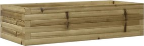 vidaXL impregnált fenyőfa kerti virágláda 90 x 40 x 23 cm