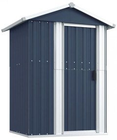 antracitszürke horganyzott acél kerti fészer 126x97,5x177 cm