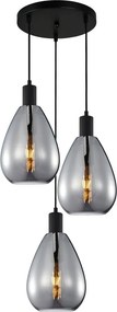 Italux modern függeszték zulo fekete füstös itxpnd-27812-3a-bksg