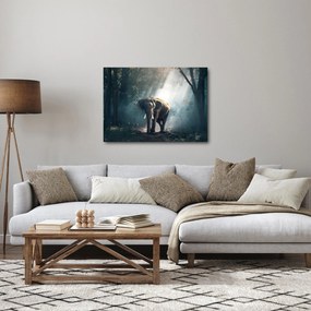 Elefánt a dzsungelben képe (70x50 cm)