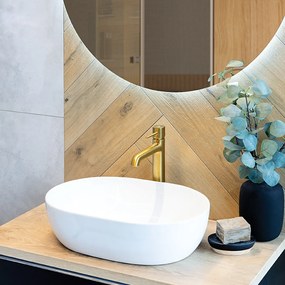 Laveo Pola, magas mosdócsaptelep h-297, arany matt, LAV-BAP_G2NB