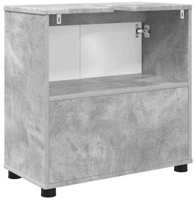 Fürdőszoba mosdószekrény Beton Szürke 60 x 30 x 60 cm Faanyag