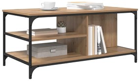 vidaXL Dohányzóasztal Artisan tölgy 100 x 50 x 45 cm Faanyag