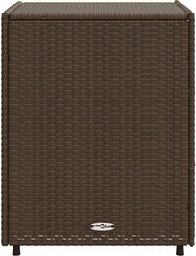 vidaXL barna polyrattan kerti tárolószekrény 55 x 59 x 69 cm