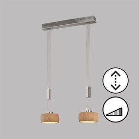 Fischer & Honsel modern skandináv függeszték shine-wood nikkel fhl61074