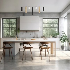 Spotlámpa GENESIS 1xGU10/8W/230V 20 cm fekete