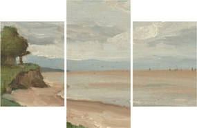 Kép - Jean-Baptiste-Camille Corot, Beach Near Etretat, reprodukciók (90x60 cm)