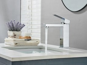 Álló mosdócsaptelep EYN BS1103 sárgaréz testtel, több színváltozatban — 16 cm — Króm