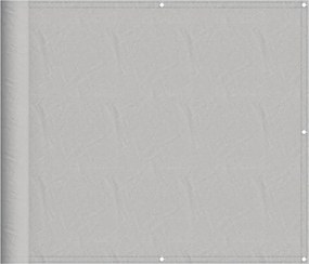 vidaXL világosszürke 100% oxford poliészter erkélyparaván 90 x 500 cm