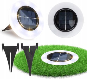 LED-es kerti lámpa napelemes beszúrós lámpatest SLO-1 fehér Semleges 4000K IP44