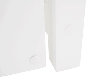 Ágy pótággyal, tűnyalábos fenyőfa, fehér, 90x200, GLAMIS