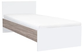Miami egyszemélyes ágy 90x200 cm fehér-yorki tölgy