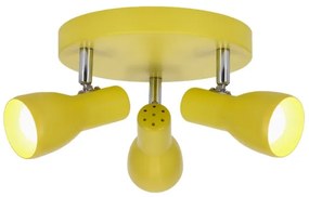 Spotlámpa PICARDO 3xE14/40W/230V sárga