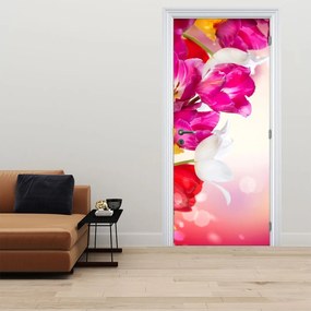 Fotótapéta ajtóra - Tulipánok (95x205cm)