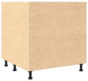 antik fa színű szerelt fa konyhaszekrény 75,5 x 75,5 x 81,5 cm
