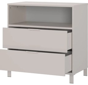 Krémszínű gyerek komód 89x92x54 cm Alkmaar – Germania