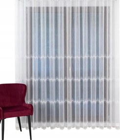 Finom függöny napellenző hímzéssel, ráncoló szalaggal 350X185