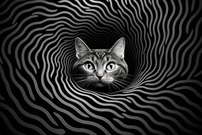 Poszter 45x30cm Hipnotizáló Macskaszem