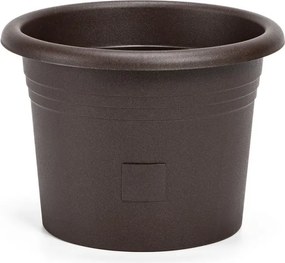 Plastia önöntöző virágcserép Narza átmérő25 cm, csokoládé, 25 cm átmérőjű